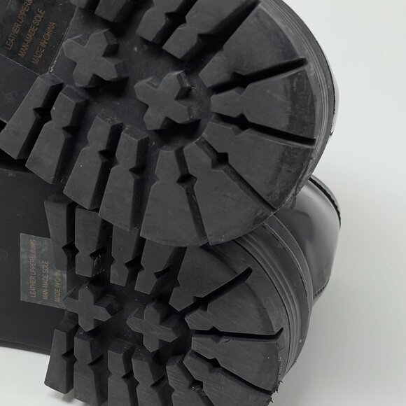 Tony Bianco Black Patent Leather Chunky Loafers Women’s Size 10 Excellent - Picture 6 of 13